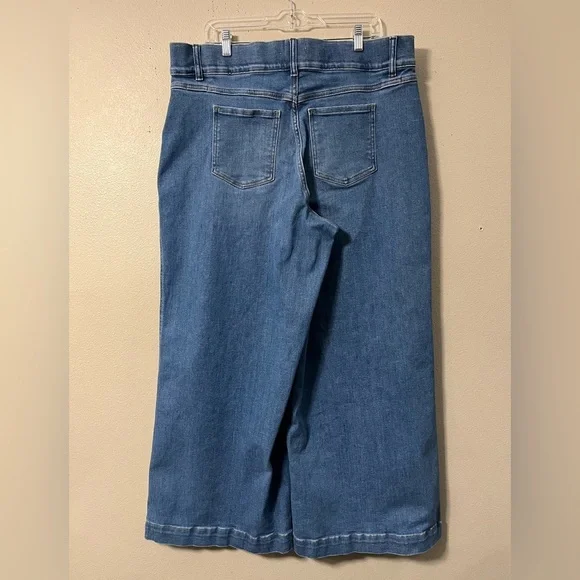 SPANXshape EveryWear Cropped Wide Leg Jeans XXL Tall - Picture 7 of 9